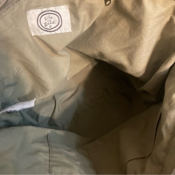 Life Is Good Army Green Messenger Bag - Picture 5 of 8